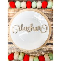 Weihnachten Tischdeko Tischlandschaften Namensschilder Tischdekoration Farmhkuse Einzigartiger Weihnachtstisch Rudolf Die Rote Nase von HumbleHippoDesigns