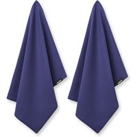 Humdakin - Geschirrtuch Organic Cotton, 45 x 70 cm, midnight turbo (2er-Set) von Humdakin