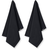 Humdakin - Geschirrtuch aus Biobaumwolle, 45 x 70 cm, coal (2er-Set) von Humdakin