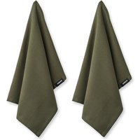 Humdakin - Geschirrtuch aus Biobaumwolle, 45 x 70 cm, evergreen (2er-Set) von Humdakin