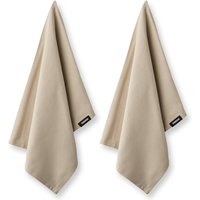 Humdakin - Geschirrtuch aus Biobaumwolle, 45 x 70 cm, light stone (2er-Set) von Humdakin