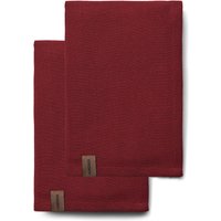 Humdakin - Geschirrtuch aus Biobaumwolle, 45 x 70 cm, maroon (2er-Set) von Humdakin ApS