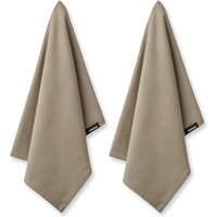 Humdakin - Geschirrtuch aus Biobaumwolle, 45 x 70 cm, oak (2er-Set) von Humdakin