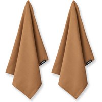Humdakin - Geschirrtuch aus Biobaumwolle, 45 x 70 cm, tabacco (2er-Set) von Humdakin