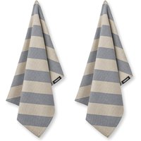 Humdakin - Geschirrtuch aus GRS recycelter Baumwolle, 45 x 70 cm, blue candy (2er-Set) von Humdakin