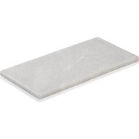 Humdakin - Marmor Tablett rechteckig, Nordby, 30 x 15 cm, natur von Humdakin ApS