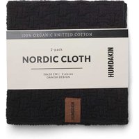 Humdakin - Nordic Spültuch, 28 x 28 cm, coal (2er-Set) von Humdakin