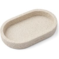 Humdakin - Sandstein Tablett, oval, 15 x 25 cm, natur von Humdakin ApS