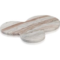 Humdakin - Skagen Marmor Tablett, 26 x 23 cm, braun von Humdakin