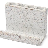 Humdakin - Terrazzo Aufbewahrung, rot / beige von Humdakin ApS