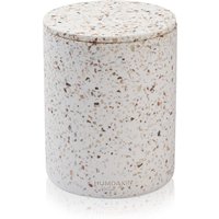 Humdakin - Terrazzo Aufbewahrung mit Deckel, Bologna, Ø 13 x 17 cm, rot / beige von Humdakin ApS