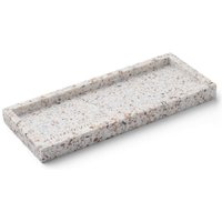 Humdakin - Terrazzo Tablett 10 x 25 cm, natur von Humdakin ApS