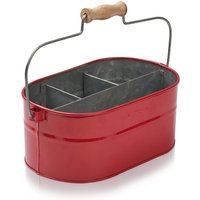 Humdakin - Utensilien Behälter, 30 x 19 x 13 cm, rot von Humdakin