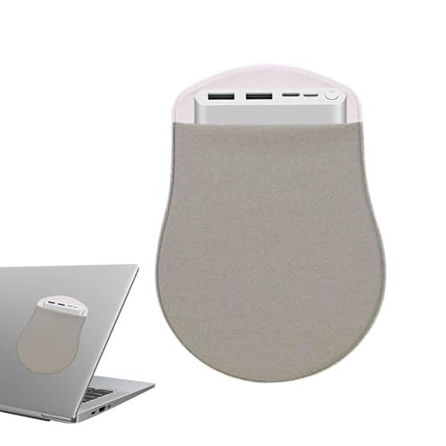 Humdcdy Laptop-Maushalter, Wiederverwendbare Selbstklebende tragbare Externe Festplatten-Tragetasche in Mausform, Elastischer Maushalter für kabellose Maus, Keine Klebereste, kompatibel mit Tablet von Humdcdy
