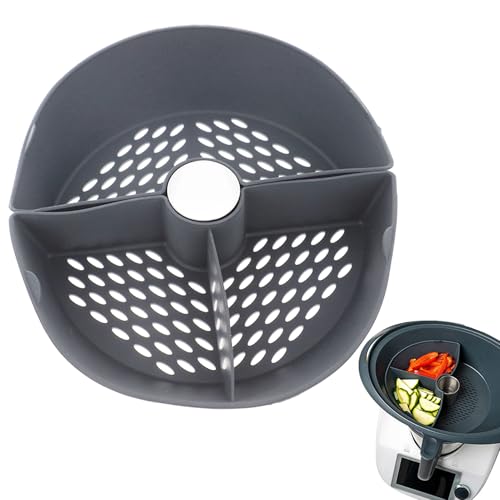 Humdcdy Silikon-Dampfgarer-Einsatz für Topf – Dampfgarer mit Griffen, lebensmittelecht, hitzebeständig, multifunktionaler Dampfkorb für Schnellkochtöpfe von Humdcdy
