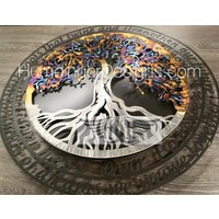 Baum Des Lebens - Infinity Gedicht Original Geburtstagsgeschenk Hochzeitsgeschenk Zen Edelstahl Metallwandkunst Humdinger Designs von HumdingerDesigns0com