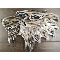 Dire Wolf Metall Wand Kunst Skulptur - Kostenloser Versand von HumdingerDesigns0com
