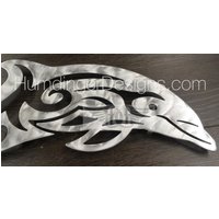 Hand Polierte Aluminium Delphin Metall Wandkunst Von Humdinger Designs von HumdingerDesigns0com