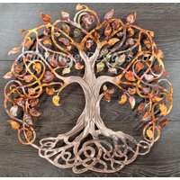 Kupfer Baum Des Lebens Infinity Wand-Dekor-Wand-Kunst von HumdingerDesigns0com