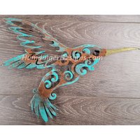 Muttertagsgeschenk Kolibri Metallwand-Kunst-Metallwand-Dekor von HumdingerDesigns0com