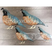 Quail Familie Metall Wand Dekor von HumdingerDesigns0com