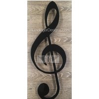 Metall Musiknote Wandkunst - Violinschlüssel Achtelnote Metall Musiknote Wandkunst - Violinschlüssel Achtelnote von HumdingerDesigns0com