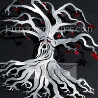 Weinende Weirwood Baum Metall Kunst Des Lebens von HumdingerDesigns0com