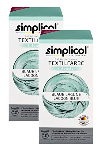 simplicol Textilfarbe intensiv Blaue Lagune, 2er Pack simplicol Textilfarbe intensiv Blaue Lagune, 2er Pack von Humew