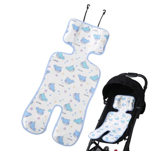Humkopnl Kühlkissen für Kinderwagen – Autositz, weiche Kühlung, Kinderwagen, Kühlkissen, Eisseide, atmungsaktiv, weich, Kühlmatte, Autositz-Zubehör für Stubenwagen, Outdoor-Spaziergänge von Humkopnl