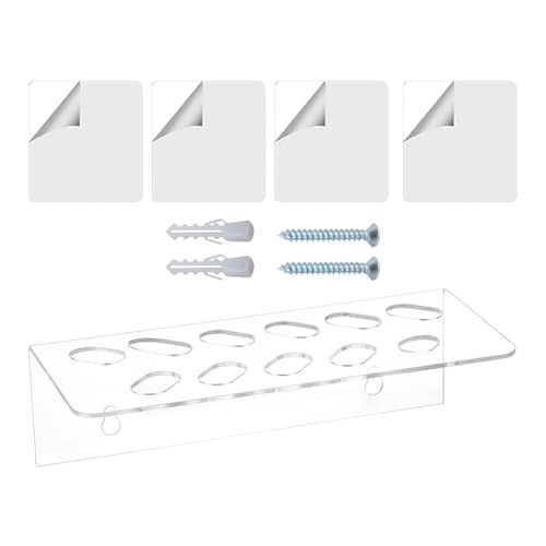 Humkopnl Scherenhalter | Acryl-Wandhalterung, Scherenhalter mit 11 Löchern, Heimorganisation für Küche, Klassenzimmer, Büros, Stylisten, Friseurladen, Friseure, Schlafzimmer, Pflege von Humkopnl