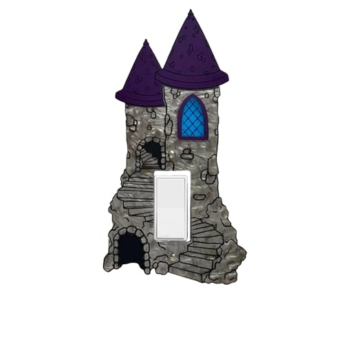 Humkopnl Steckdosenabdeckung mit Kingdom-Motiv, Fantasie-Schloss, Heimdekoration für Toilette, Mädchen, Schlafsaal, Dusche, Wohnzimmer, Party, Wohnung Humkopnl Steckdosenabdeckung mit Kingdom-Motiv, Fantasie-Schloss, Heimdekoration für Toilette, Mädchen, Schlafsaal, Dusche, Wohnzimmer, Party, Wohnung von Humkopnl