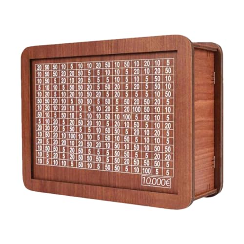 Spardose aus | Geldtresor aus | Retro Stil Spardose aus mit Zähler Sparschwein | Tragbare Aufbewahrungsbox Spardose für Erwachsene Kind Geld Sparen Herausforderung von Humkopnl