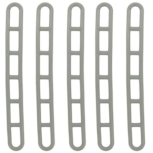 5 Stück Gummispanner Gummiverspanner Spanngummi Zeltgummis Planenspanner Zelt Vorzelt Spanner Spanngurt Planen Spannen Gummi Spannring Grau Spannseil Elastisch Seil Expanderseil Camping Zubehör Set von Hummelladen
