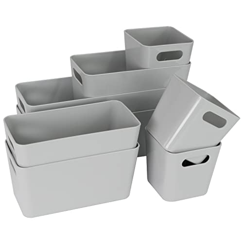 8 Teile Organizer Set - 10 cm hoch - grau - Boxen in 3 Größen - Schubladeneinsatz - passend für Schubladen von 30 x 50 cm 8 Teile Organizer Set - 10 cm hoch - grau - Boxen in 3 Größen - Schubladeneinsatz - passend für Schubladen von 30 x 50 cm von Hummelladen