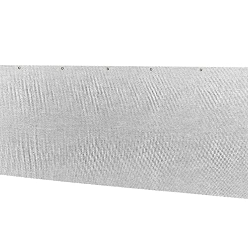 Balkon Sichtschutz - 6 Meter - 75 cm hoch - Balkonverkleidung grau - Balkon Bespannung atmungsaktiv von Hummelladen