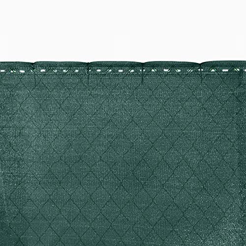 Gartenzaun Sichtschutznetz 1 x 25 m - dunkelgrün - Zaunblende Schattiernetz Tennisblende von Hummelladen