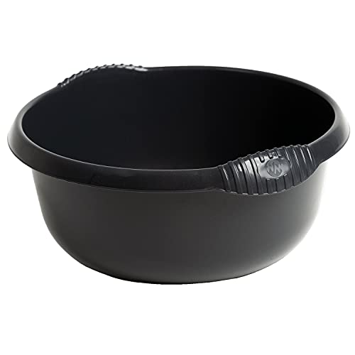 Hummelladen 1x Schüssel rund anthrazit - 4,5 Liter - 28 cm - Waschschüssel Spülschüssel Wasserschüssel Lebensmittelecht Kunststoff Spüle Haushaltsschüssel Universal Küchenschüssel Pflege nestbar Hummelladen 1x Schüssel rund anthrazit - 4,5 Liter - 28 cm - Waschschüssel Spülschüssel Wasserschüssel Lebensmittelecht Kunststoff Spüle Haushaltsschüssel Universal Küchenschüssel Pflege nestbar von Hummelladen