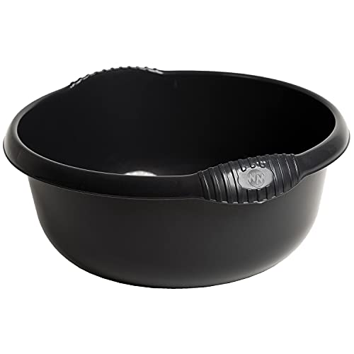 Hummelladen 2x Schüssel rund anthrazit - 9 Liter - 36 cm - Waschschüssel Spülschüssel Wasserschüssel Lebensmittelecht Kunststoff Spüle Haushaltsschüssel Universal Küchenschüssel Pflege nestbar Hummelladen 2x Schüssel rund anthrazit - 9 Liter - 36 cm - Waschschüssel Spülschüssel Wasserschüssel Lebensmittelecht Kunststoff Spüle Haushaltsschüssel Universal Küchenschüssel Pflege nestbar von Hummelladen