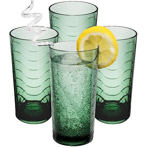 Hummelladen 4x Campingglas aus Acryl 260ml GRÜN - Trinkglas Acrylglas Wasserglas Kunststoff Camping Garten Echtglasoptik Picknick Becher Kinder Senioren Longdrink Coktail Hummelladen 4x Campingglas aus Acryl 260ml GRÜN - Trinkglas Acrylglas Wasserglas Kunststoff Camping Garten Echtglasoptik Picknick Becher Kinder Senioren Longdrink Coktail von Hummelladen