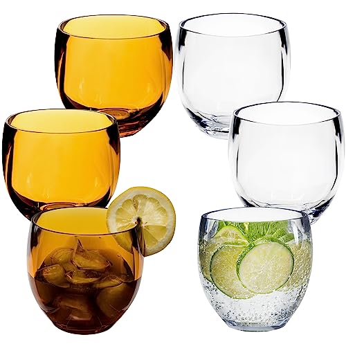 Hummelladen 6x Campingglas aus Acryl 400ml Klar und Gold - Weinglas ohne Stiel Acrylglas Wasserglas Kunststoff Camping Garten Echtglasoptik Picknick Becher Kinder Senioren Longdrink Coktail Hummelladen 6x Campingglas aus Acryl 400ml Klar und Gold - Weinglas ohne Stiel Acrylglas Wasserglas Kunststoff Camping Garten Echtglasoptik Picknick Becher Kinder Senioren Longdrink Coktail von Hummelladen