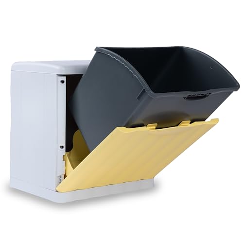 Hummelladen Mülleimer 20 Liter mit Kippfunktion Modulsystem Gelb - 40x40x30cm - seperater Eimer - Mülltrennung Recycling Abfallsammler - Wandbefestigung - Müll Papierkorb Abfalleimer Abfallbehälter Hummelladen Mülleimer 20 Liter mit Kippfunktion Modulsystem Gelb - 40x40x30cm - seperater Eimer - Mülltrennung Recycling Abfallsammler - Wandbefestigung - Müll Papierkorb Abfalleimer Abfallbehälter von Hummelladen
