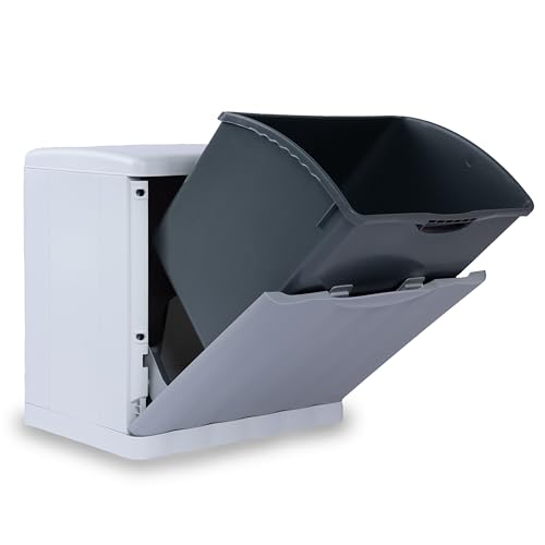 Hummelladen Mülleimer 20 Liter mit Kippfunktion Modulsystem Grau - 40x40x30cm - seperater Eimer - Mülltrennung Recycling Abfallsammler - Wandbefestigung - Müll Papierkorb Abfalleimer Abfallbehälter Hummelladen Mülleimer 20 Liter mit Kippfunktion Modulsystem Grau - 40x40x30cm - seperater Eimer - Mülltrennung Recycling Abfallsammler - Wandbefestigung - Müll Papierkorb Abfalleimer Abfallbehälter von Hummelladen