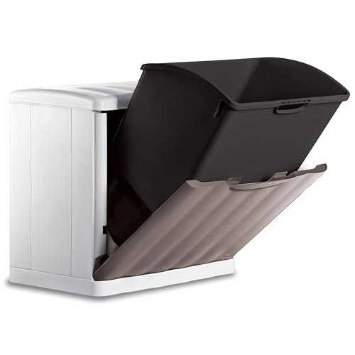 Hummelladen Mülleimer 20 Liter mit Kippfunktion Modulsystem Taupe - 40x40x30cm - seperater Eimer - Mülltrennung Recycling Abfallsammler - Wandbefestigung - Müll Papierkorb Abfalleimer Abfallbehälter Hummelladen Mülleimer 20 Liter mit Kippfunktion Modulsystem Taupe - 40x40x30cm - seperater Eimer - Mülltrennung Recycling Abfallsammler - Wandbefestigung - Müll Papierkorb Abfalleimer Abfallbehälter von Hummelladen