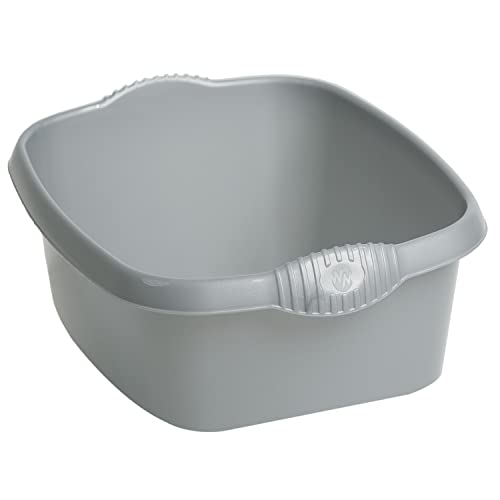 Hummelladen Schüssel aus Kunststoff mit Griffen, grau, robust, 12L, 32x39 cm, 330 g: Waschschüssel Spülschüssel Plastikschüssel Camping Spüle Behälter Haushalt Küche Hummelladen Schüssel aus Kunststoff mit Griffen, grau, robust, 12L, 32x39 cm, 330 g: Waschschüssel Spülschüssel Plastikschüssel Camping Spüle Behälter Haushalt Küche von Hummelladen