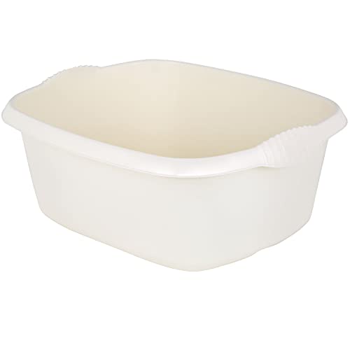 Hummelladen Schüssel creme - 12 Liter - 39x32 cm - rechteckig - Waschschüssel Spülschüssel Wasserschüssel Lebensmittelecht Kunststoff Spüle Haushaltsschüssel Universal Küchenschüssel Pflege nestbar Hummelladen Schüssel creme - 12 Liter - 39x32 cm - rechteckig - Waschschüssel Spülschüssel Wasserschüssel Lebensmittelecht Kunststoff Spüle Haushaltsschüssel Universal Küchenschüssel Pflege nestbar von Hummelladen