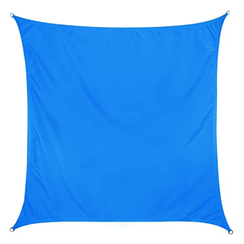 Sonnensegel 3x3 quadratisch - blau - Sonnenschutz wasserabweisend - UV-Schutz Garten Terasse Camping von Hummelladen