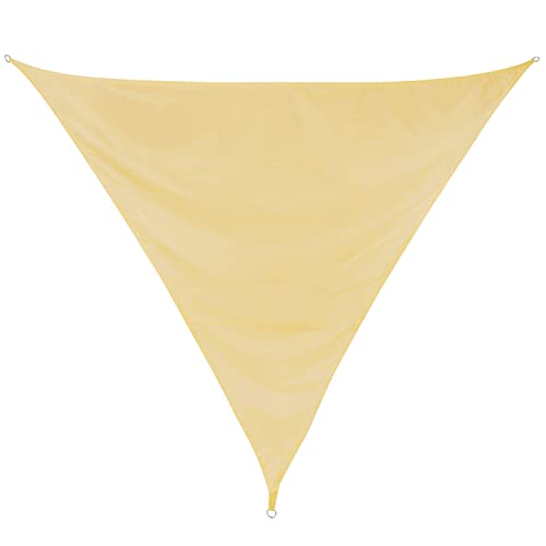 Sonnensegel 5 m dreieckig - Sandfarben - Sonnenschutz wasserabweisend - UV-Schutz Garten Terasse Camping Sonnensegel 5 m dreieckig - Sandfarben - Sonnenschutz wasserabweisend - UV-Schutz Garten Terasse Camping von Hummelladen