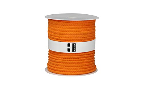 Hummelt® SilverLine-Rope Baumwollseil Baumwollkordel (H) 8mm 40m orange auf Rolle von Hummelt