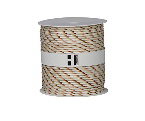 Hummelt Rope Schot Seil Polyesterseil 4mm 100m weiß/schwarz/rot/gelb auf Rolle von Hummelt