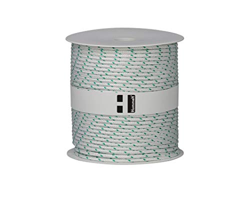 Hummelt® SilverLine-Rope Schot Seil Polyesterseil 6mm 50m weiß/grün auf Rolle von Hummelt